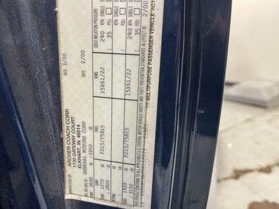 2000 Chevrolet Astro w/YF7