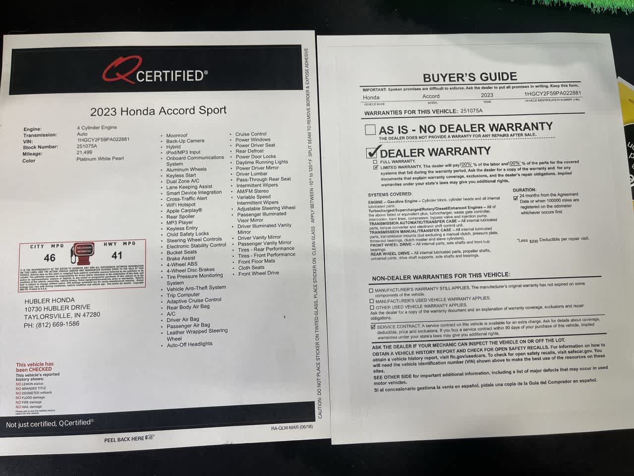 2023 Honda Accord Sport