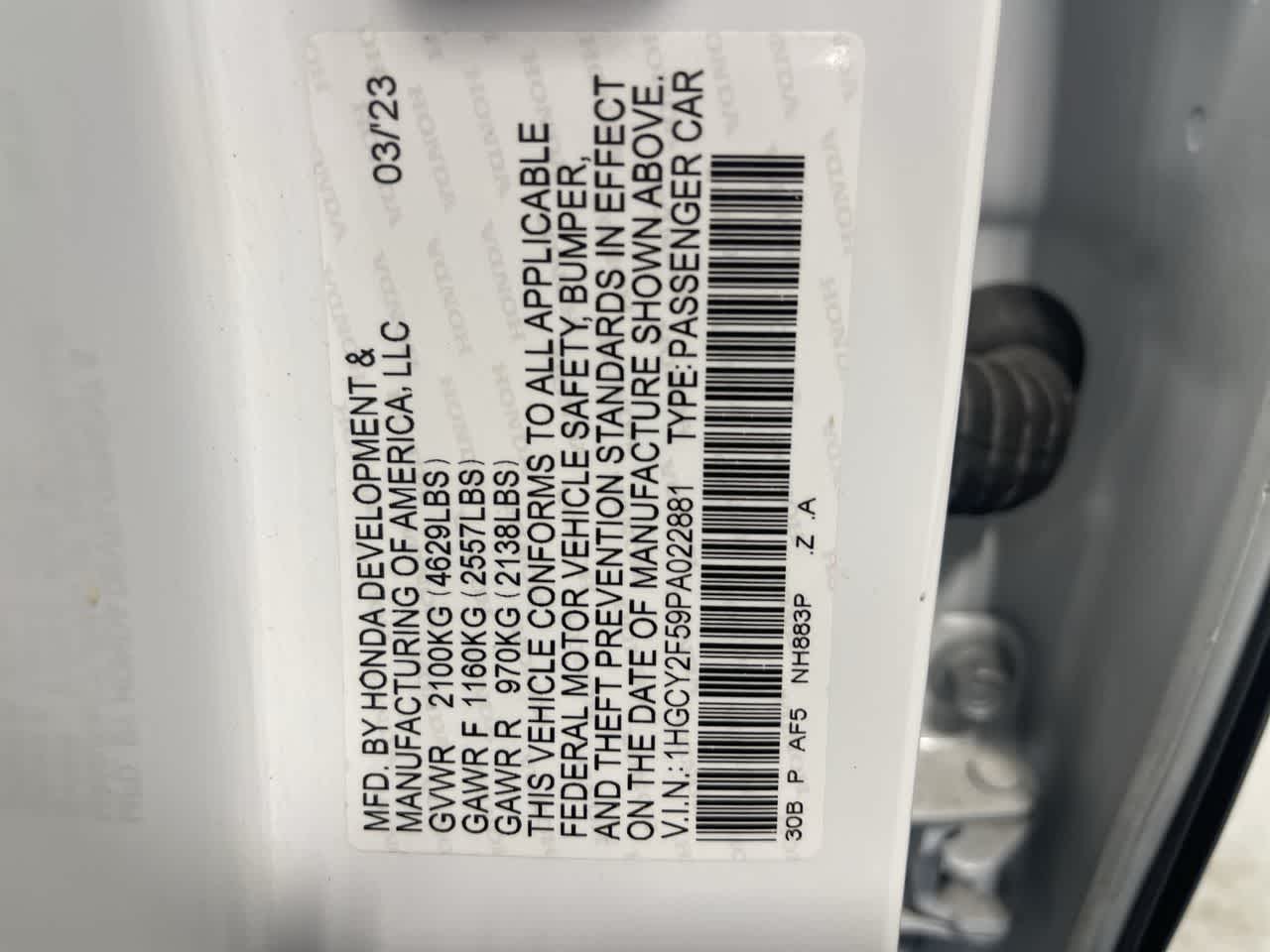 2023 Honda Accord Sport