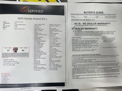 2023 Honda Accord Hybrid EX-L