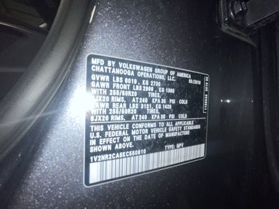 2019 Volkswagen Atlas 3.6L V6 SEL Premium