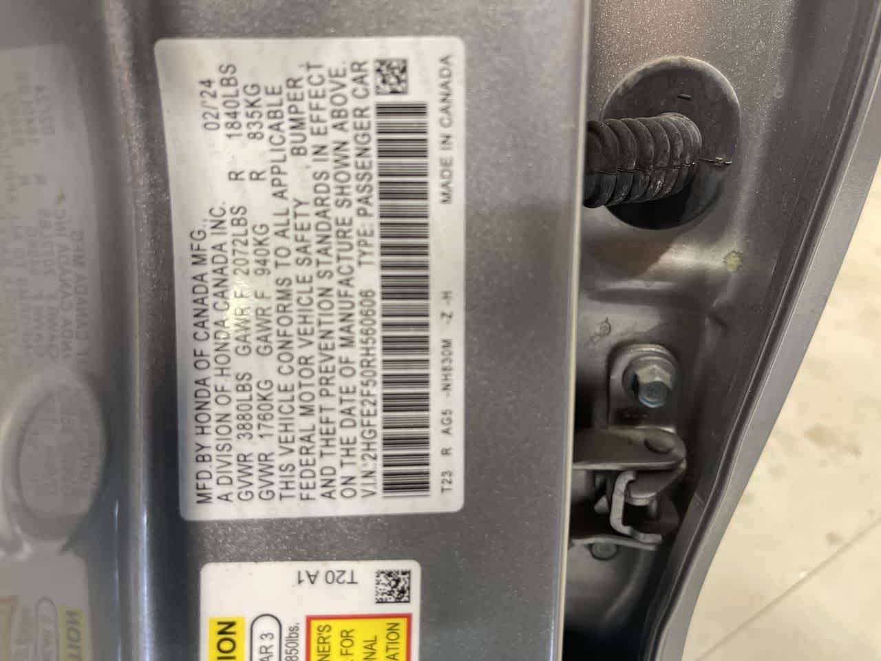 2024 Honda Civic Sport