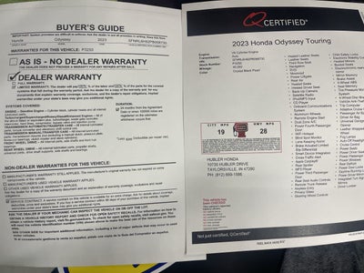 2023 Honda Odyssey Touring