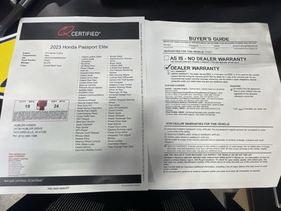 2023 Honda Passport Elite