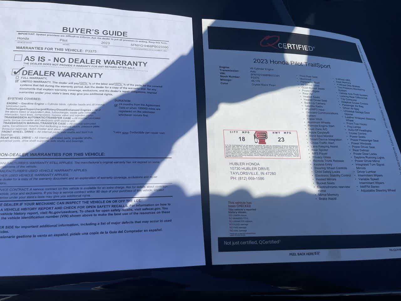 2023 Honda Pilot TrailSport