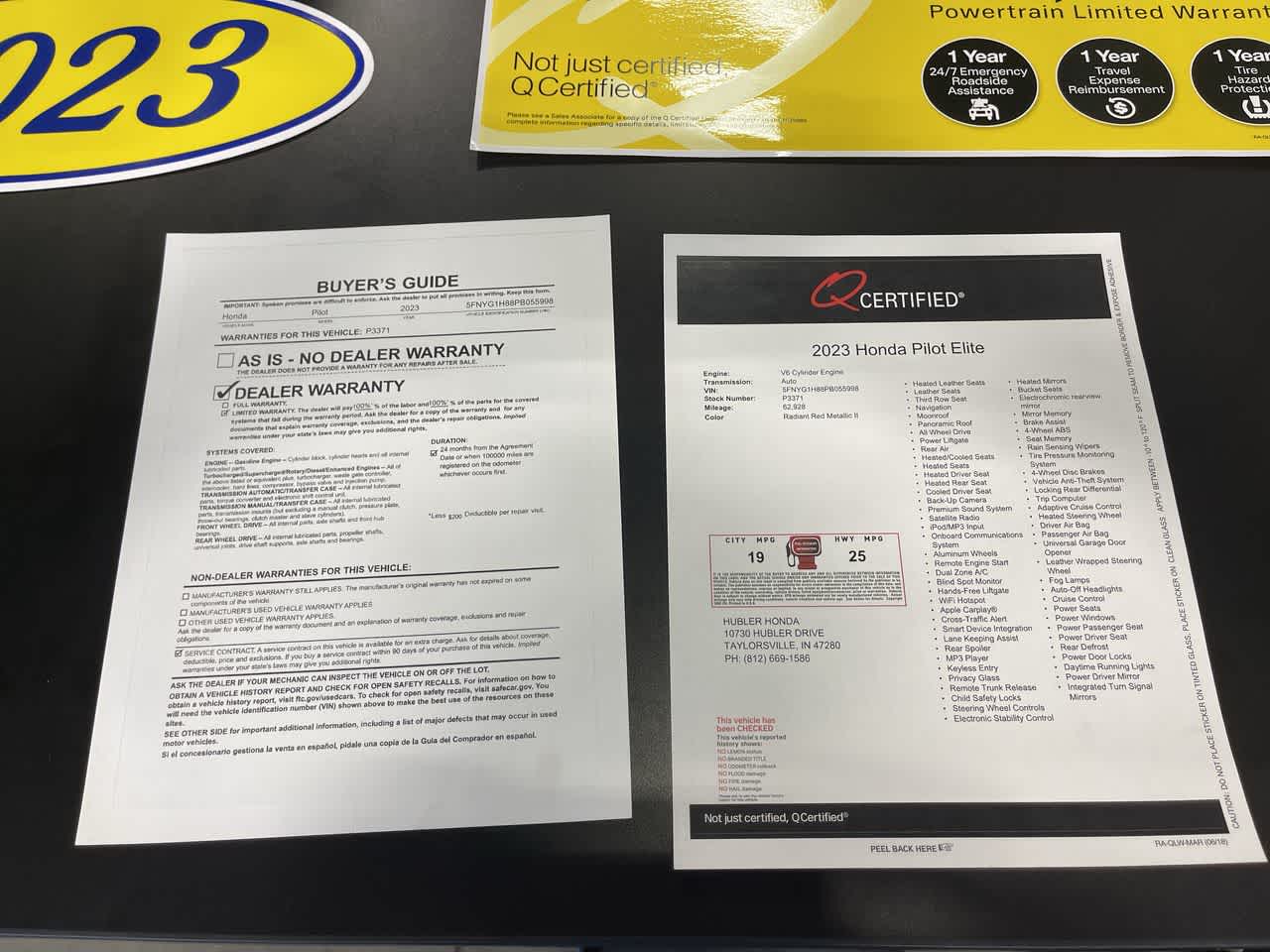 2023 Honda Pilot Elite