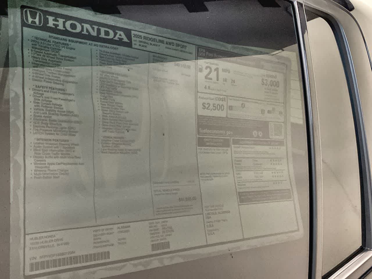 2025 Honda Ridgeline Sport