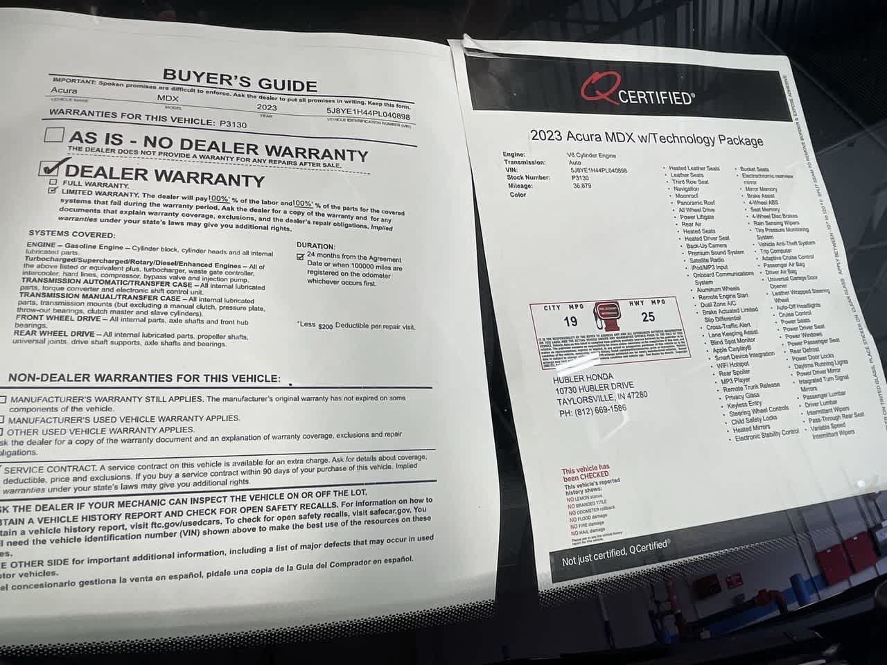 2023 Acura MDX w/Technology Package