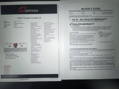 2023 Toyota Corolla LE