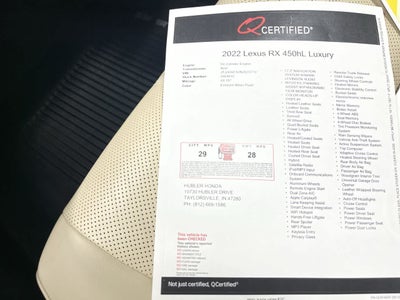 2022 Lexus RX Luxury