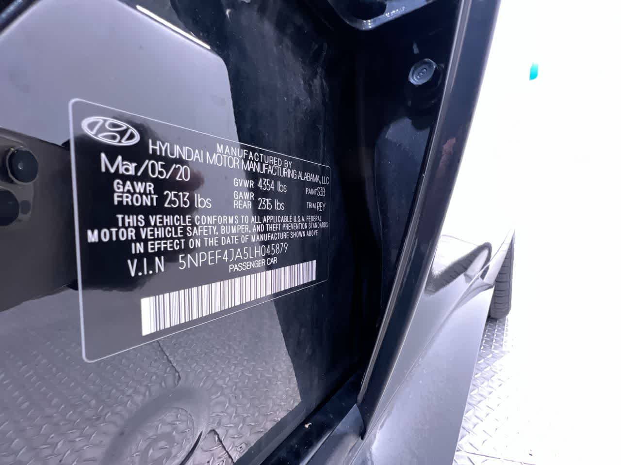 2020 Hyundai Sonata SEL