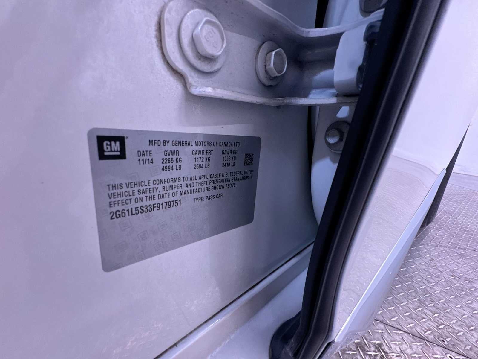 2015 Cadillac XTS 4dr Sdn FWD