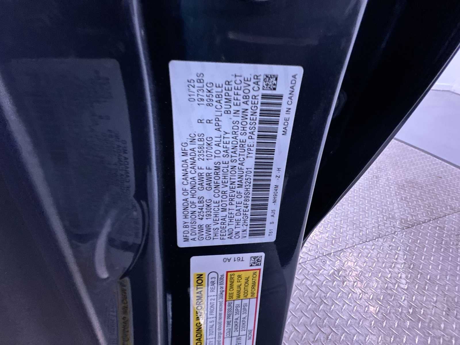 2025 Honda Civic Hybrid Sport Touring