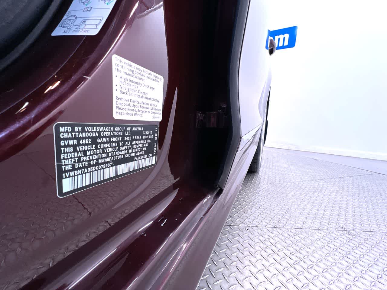 2013 Volkswagen Passat TDI SE w/Sunroof