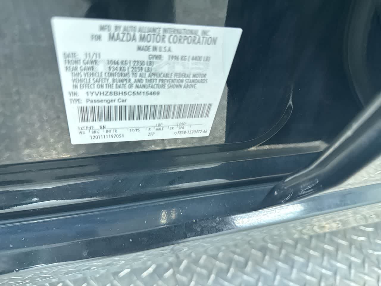 2012 Mazda Mazda6 i Sport