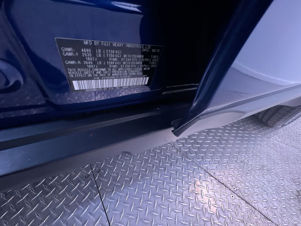 2015 Subaru Outback 2.5i Limited