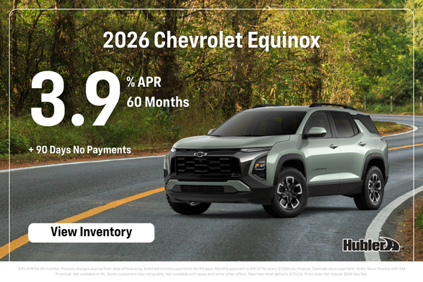 Chevrolet Equinox Finance Offer - 3.9% for 60 Months