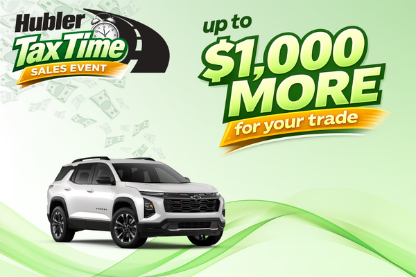 Hubler Chevrolet Center Tax Time Sales Event