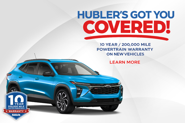 Hubler 10 year, 200,000 mile Powertrain Warranty.